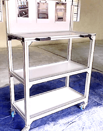 Aluminum Profile Table/Trolley design and development 1